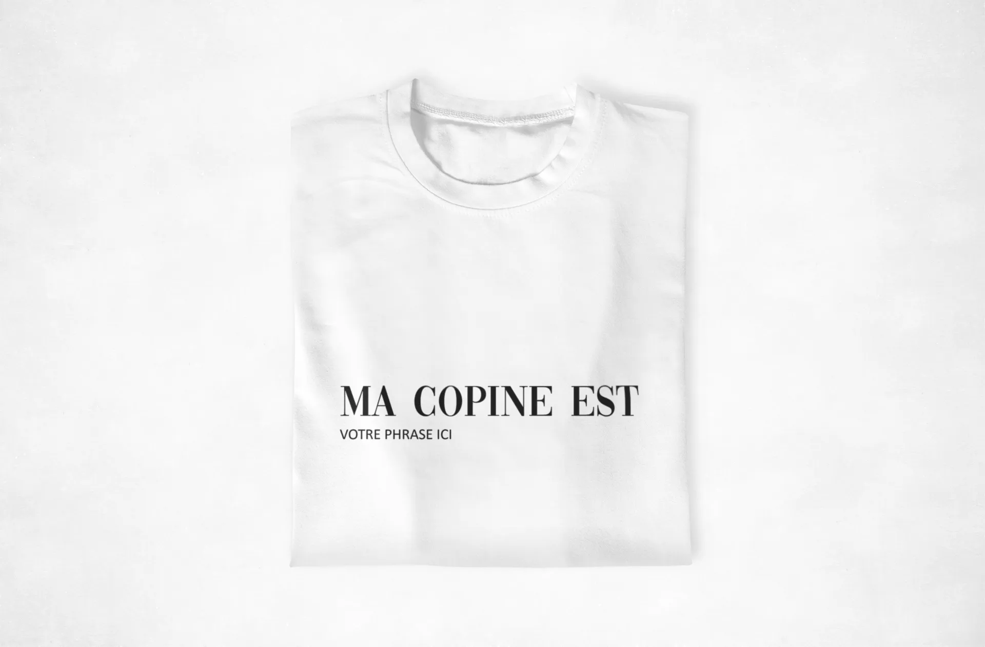 T-shirt Couple « Mon Copain Ma Copine à personnaliser »